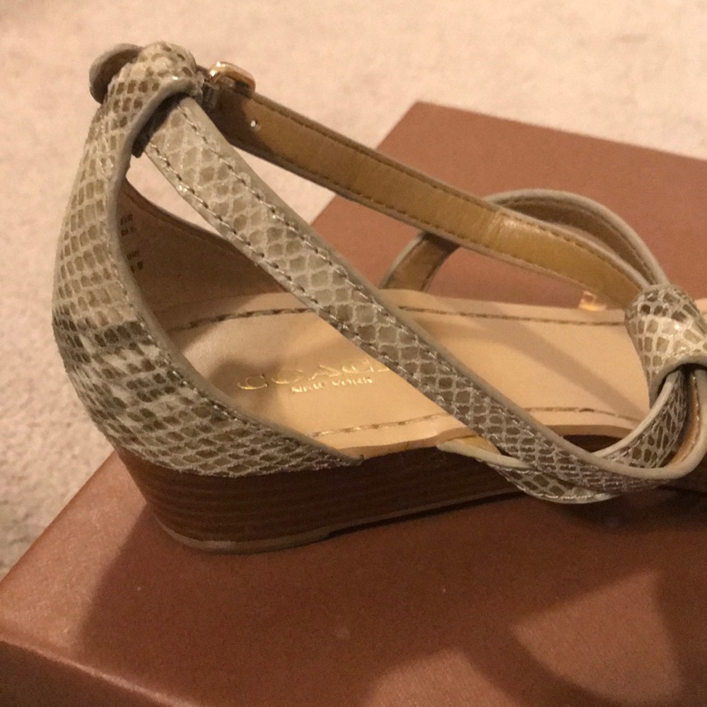 Coach “Ingrid” Snakeskin Thong Sandal - Picture 3 of 6